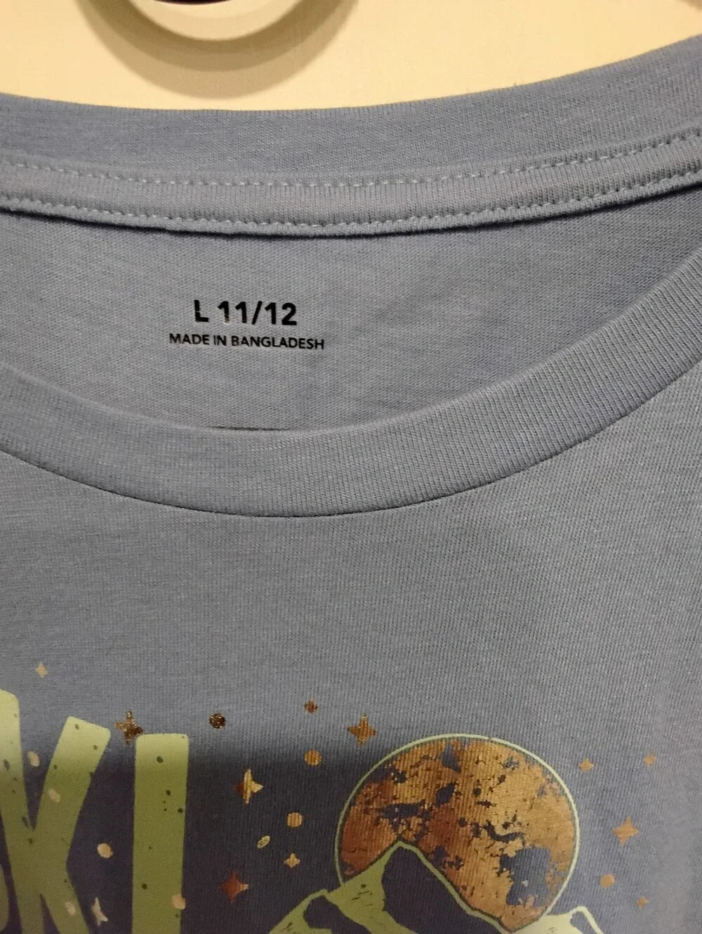 Kids Blue 'Ski Lodge Vibes' Graphic Tee